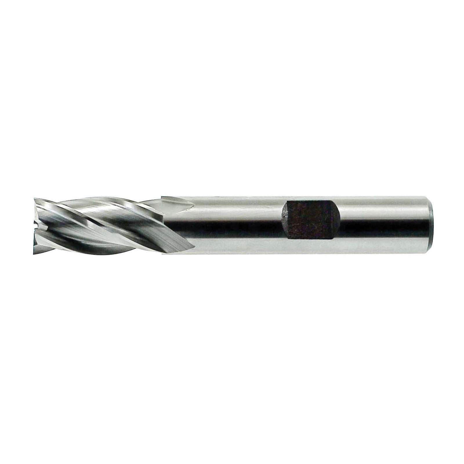 Drillco 51A164F 5100A Imperial Multi-Flute Non-Center Cutting Regular Length Single End Finishing End Mill, 1 in Dia Cutter, 2 in Length of Cut, 4 Flutes, 1 in Dia Shank, 4-1/2 in OAL, Bright - Roughing & Finishing End Mills